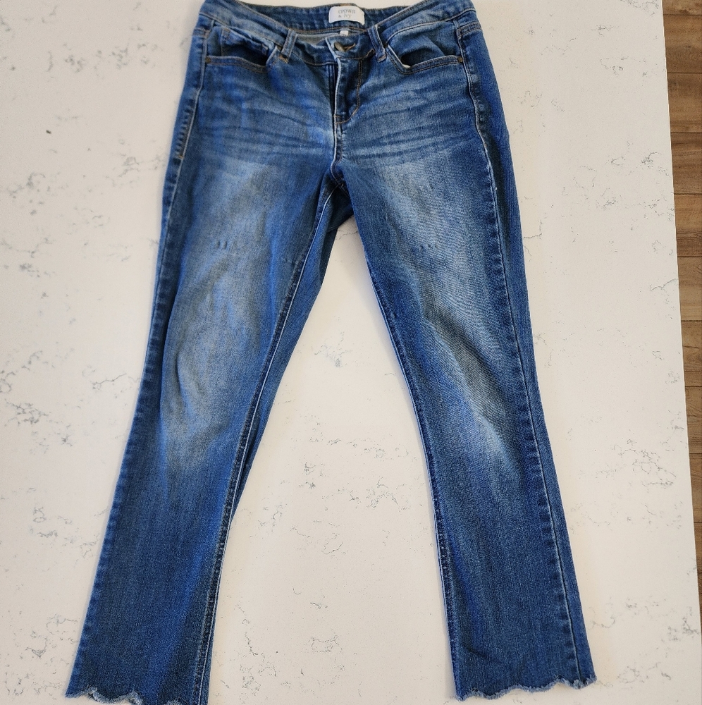 Crown Ivy Scalloped Ankle Jeans Sz 2
